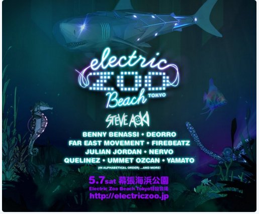electric zoo beach Tokyo　2016!!